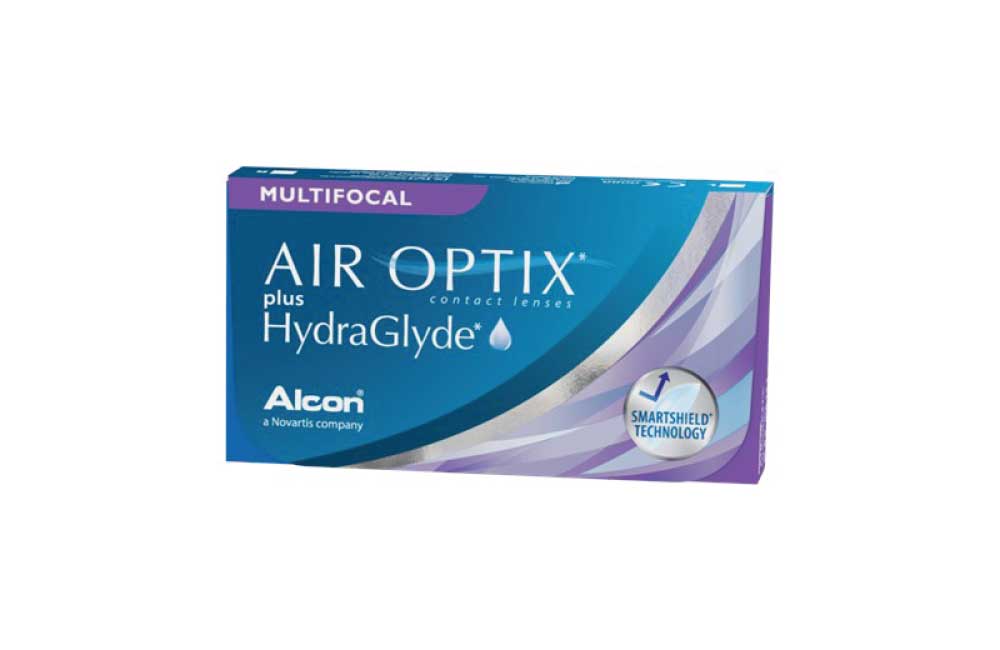 Air Optix Plus HydraGlyde Multifocal 6 Pack product packaging